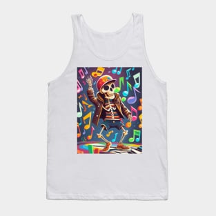 Dancing Skeleton Rainbow Tank Top